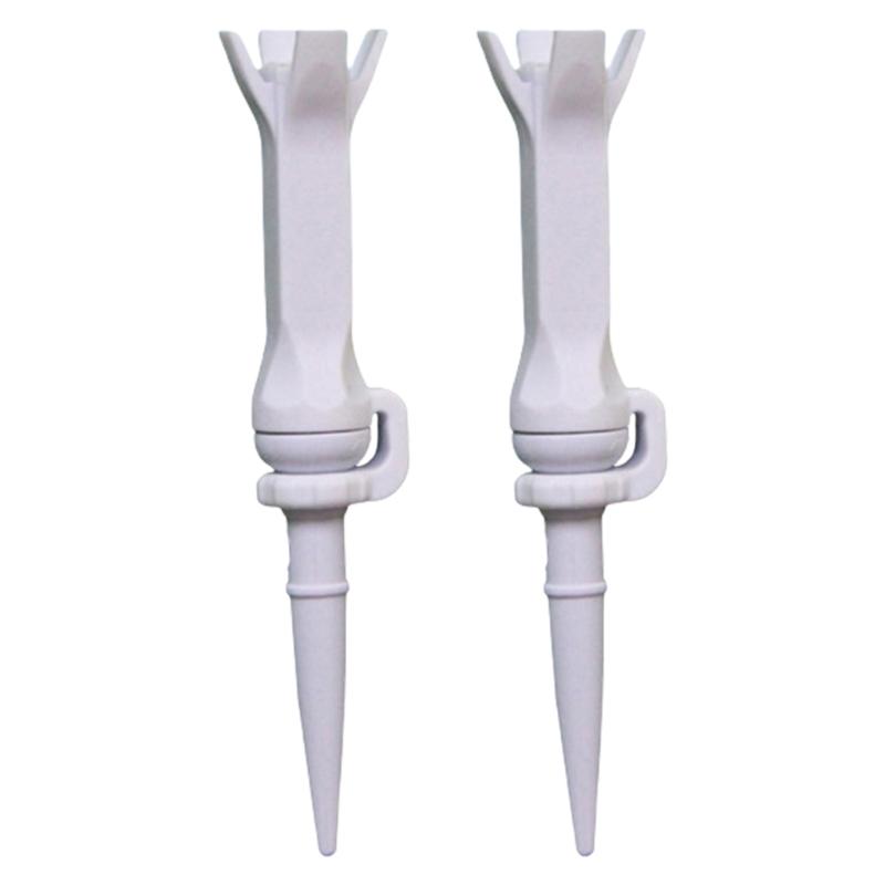 2 Stück 4-Zinken Golf-Tees Drehbare Trainings-Golf-Tees Ballhalter Flexible Golf-Tees Golf-Trainingszubehör