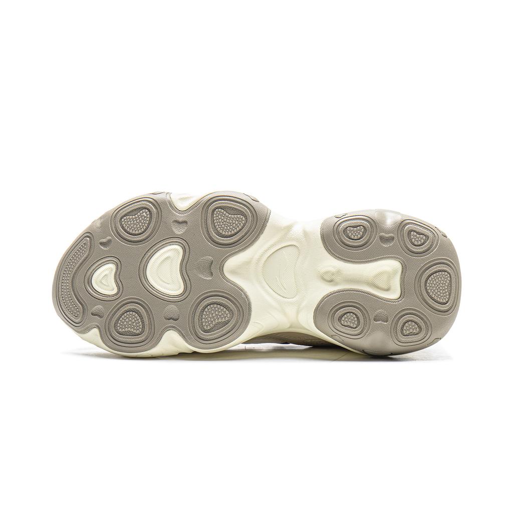 New LiNing Honey Cushioning, Slip Resistant, Abrasion Resistant Support Low top Chunky Sneakers Women's Ivory Dune Khaki AGCV276-3