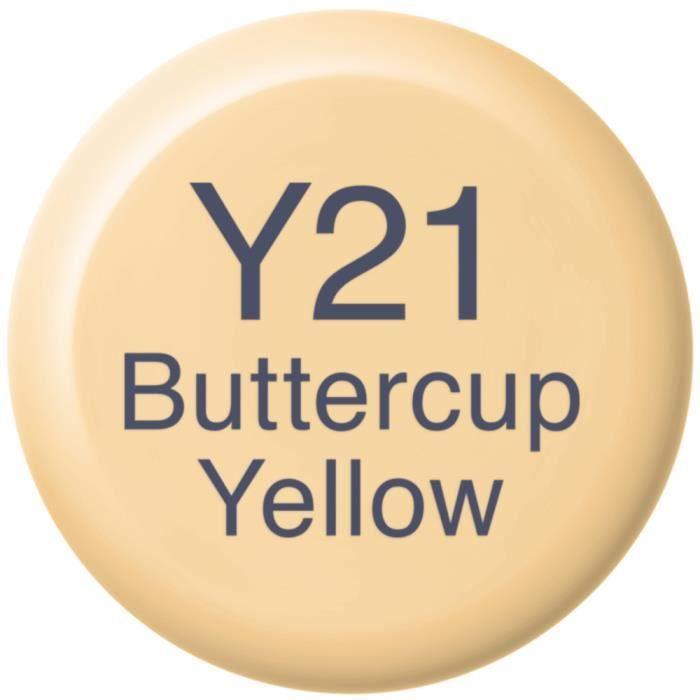 Recharge Encre Marqueur Copic - Jaune Y21 Buttercup Yellow - Indélébile