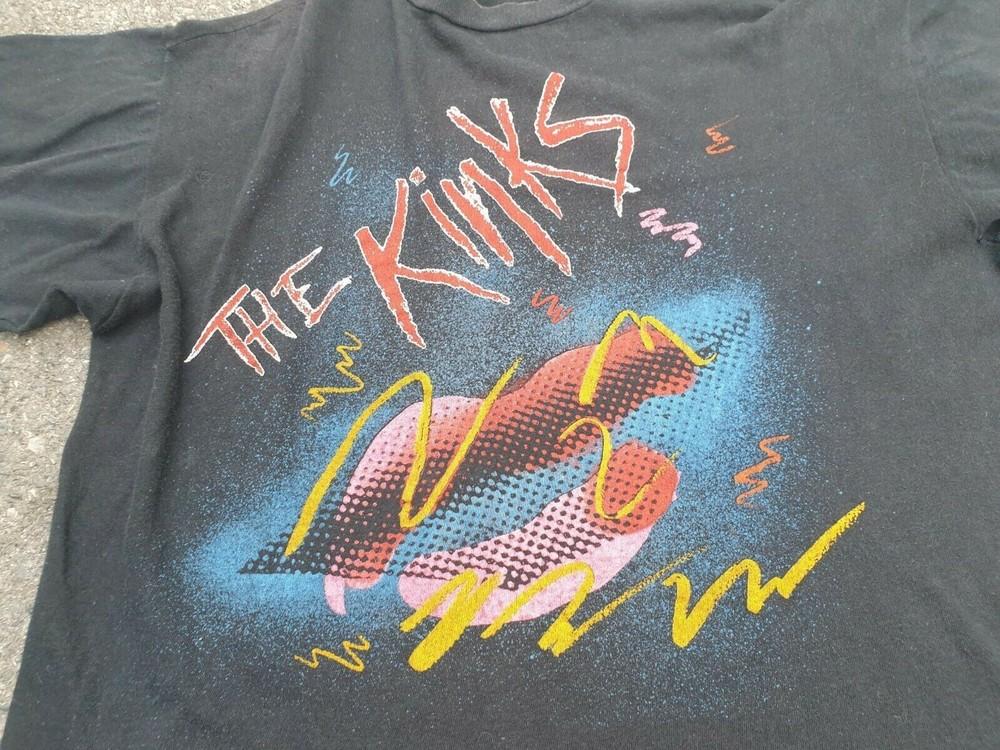1985 Word Of Mouth The Kinks Shirt Classic Black Unisex S-4XL 1G0356 Unisex T-Shirt M