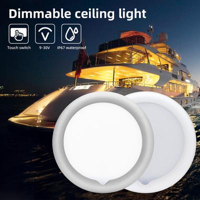 12V RV Interior Camper Reading Roof Lights Recessed LED Ceiling Lights Panel Motorhome RV Ceiling Lamp Caravan Boat Downlights