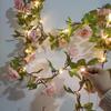Romantic Led Rose Vine Lights In Warm White For Weddings And Special Occasions