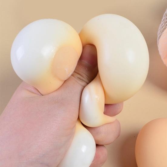 Giocattolo da spremere per uova artificiali infrangibili, morbido rimbalzo TPR, giocattolo antistress, antistress
