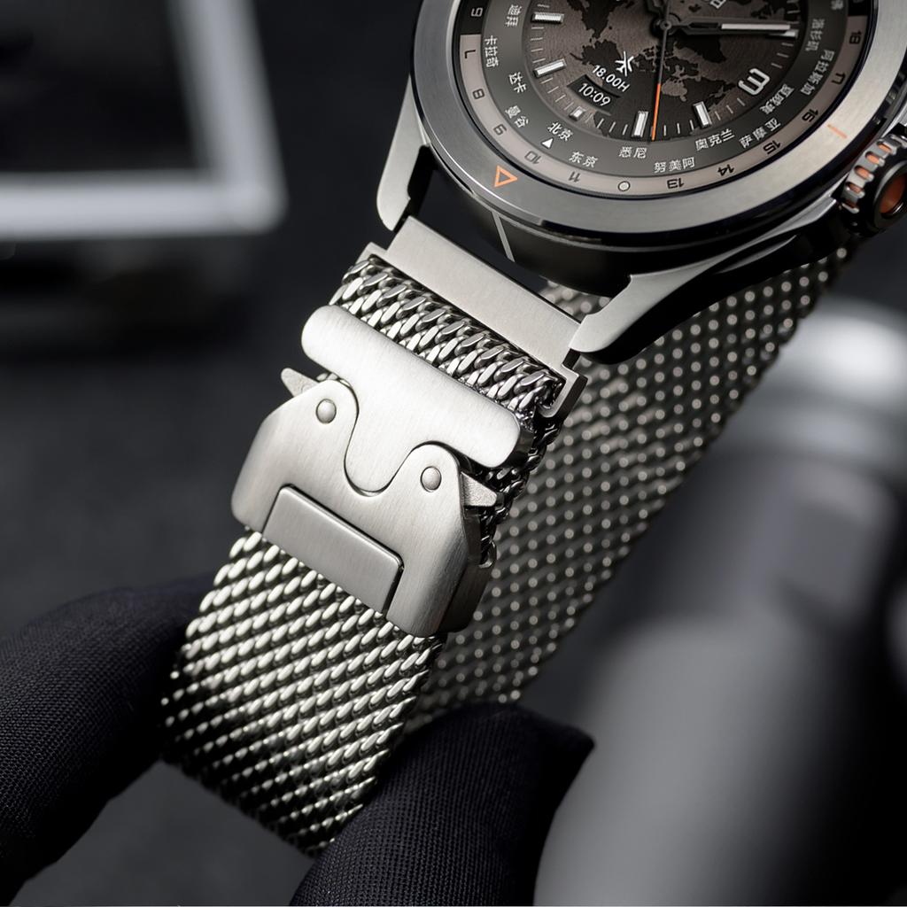 For Huawei Watch 4 Pro/GT 5 strap pure titanium metal strap Iron Watch Band For Xiaomi strap 22mm 20mm strap