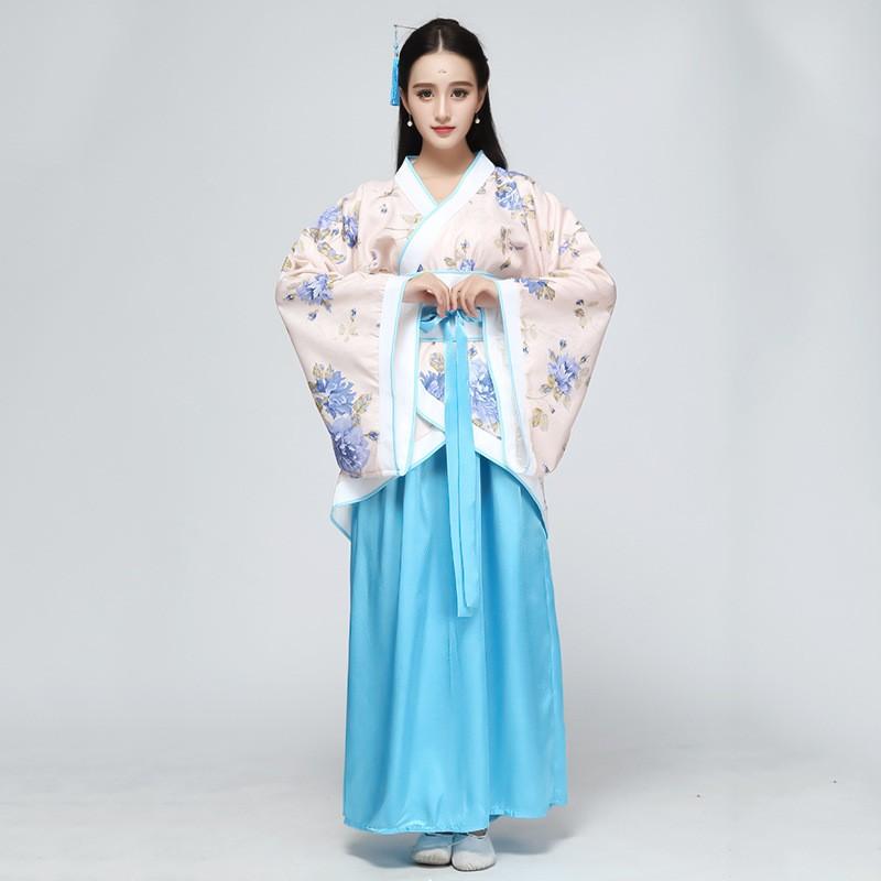 Kostüm der Antike, Tang-Dynastie, Antikes Hanfu Performance-Outfit, Klassischer Tanz.