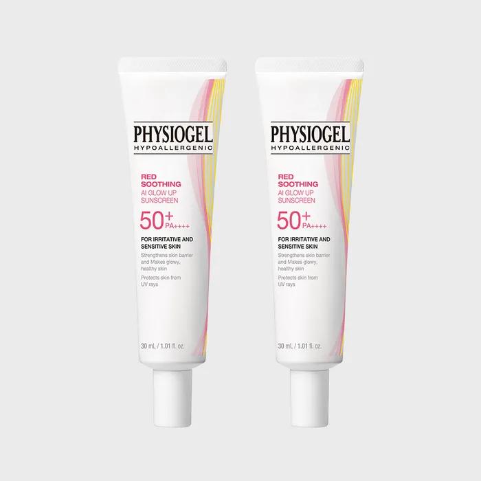 Physiogel Red Soothing AI Glow Up Sunscreen 30ml x 2