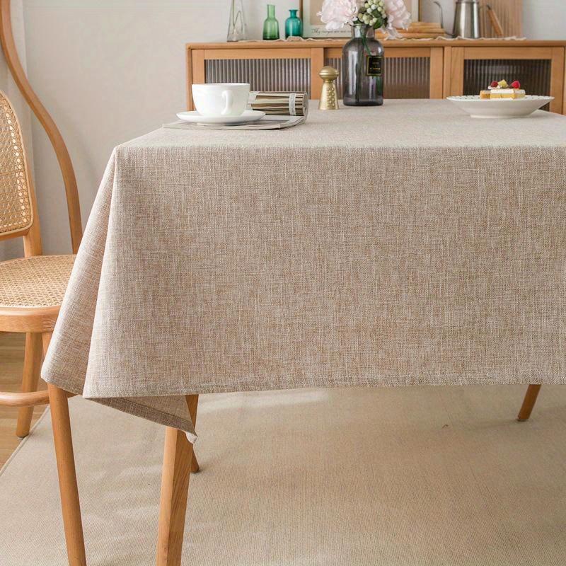 Wasserdichte Rechteckige Tischdecke, Bauernhaus-Tischdecke, Einlaufschutz, Weich und Knitterarm, Dekorative Stoff-Tischdecke