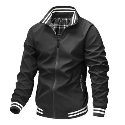 Spring and Autumn New Solid Color Men's Cardigan Jacket Loose Business Casual Thickened