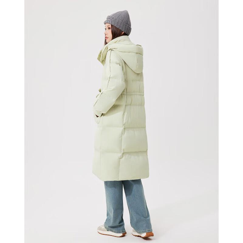 IEF Women's 2024 Winter Hooded Long Down Jacket