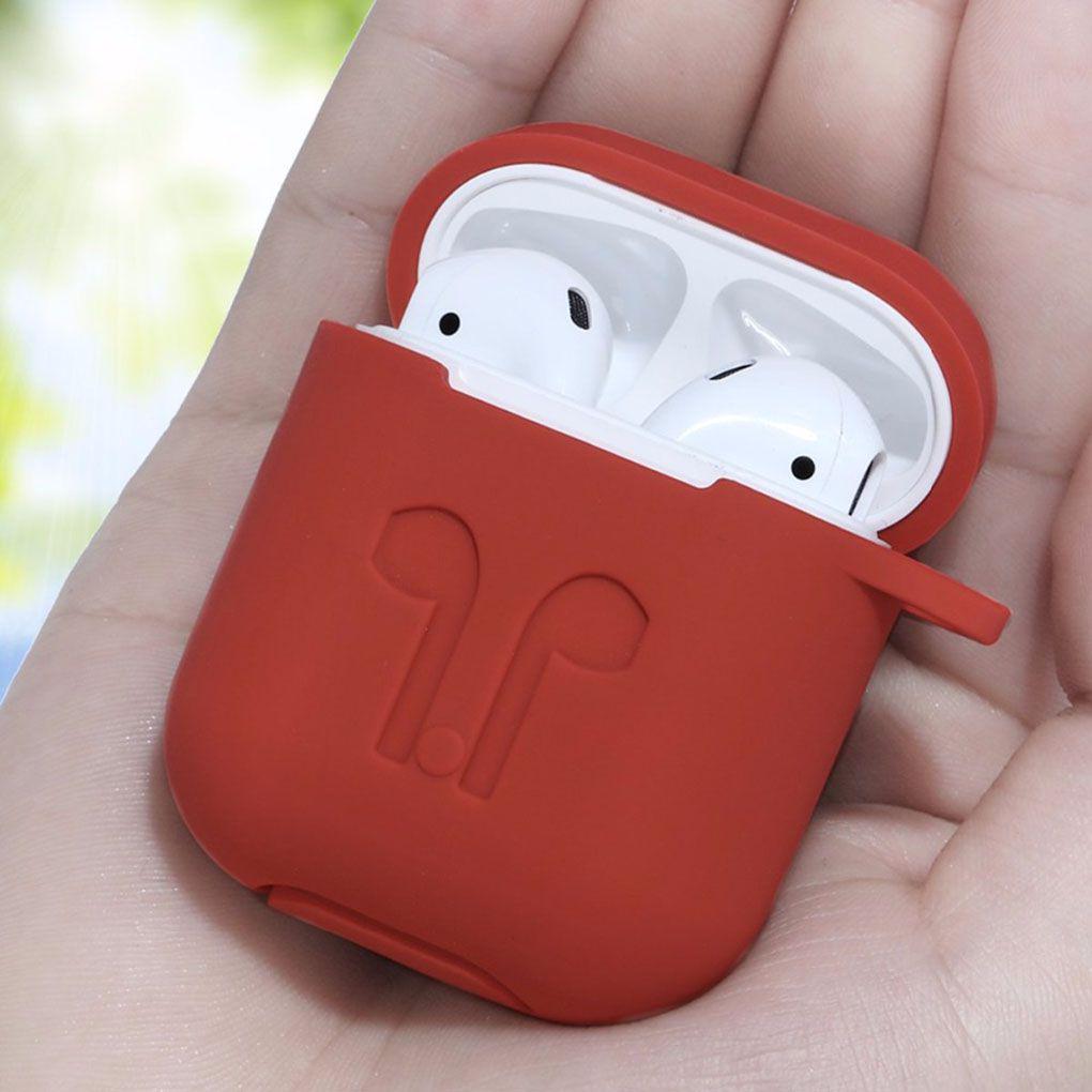 Silicone Case + Keychain Protective Cover Skin Fits AirPod Charging Case