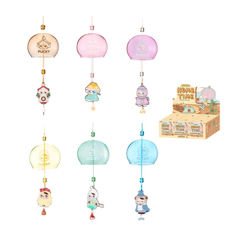 New POP MART Pucky Elf Home Time Collection, Bellflower Charm Mystery Boxes Single Mystery Box/Full Box 6 Pcs PPMT-2401-0046