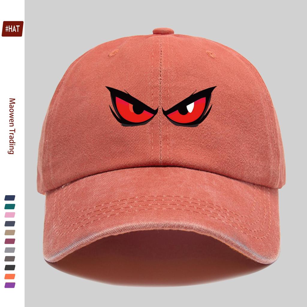Pc Monster Eye Print Baseball Cap Red Eye Printed Trucker Sun Hat Comfortable Lightweight Papa Hat Dad Mom Beach Party Decor