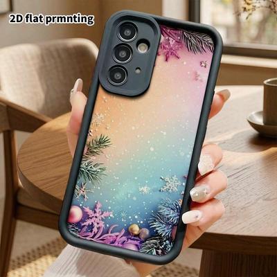 Phone Case: 2D Flat Samsung Galaxy A34 A35 M05 M06 S20 S22 S21 FE Plus 5G Layered Protective Case, Gradient Macaron, Christmas and Halloween Gift