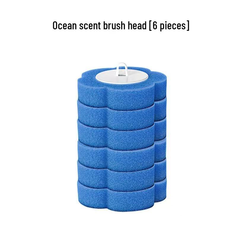 Wall-Mounted Disposable Toilet Brush Heads Set for Complete Bathroom Cleaning