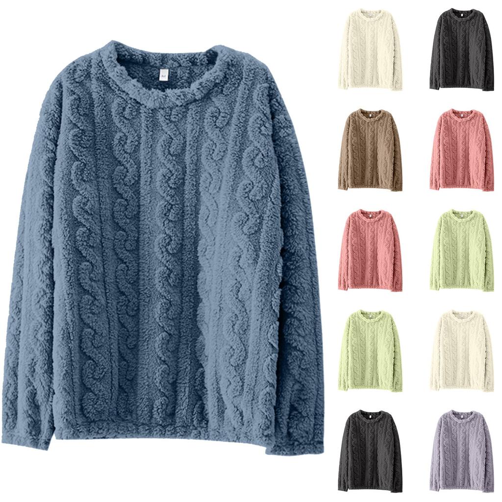 Velvet Warm Thick Long Sleeve Home Leisure Warm Top