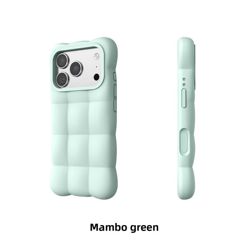 Liquid Silicone 3D Cloud Puff Phone Case for IPhone 16 17 18 Pro Max Shockproof Protection Cover for IPhone 18Pro 17Pro 16Pro