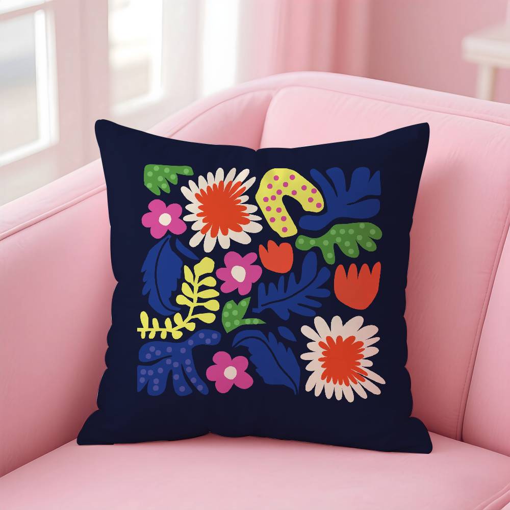 

инс ретро абстрактные растения и цветы Наволочка с принтом наволочка гостиная диван подушка чехол декор спальни 16x16Inch