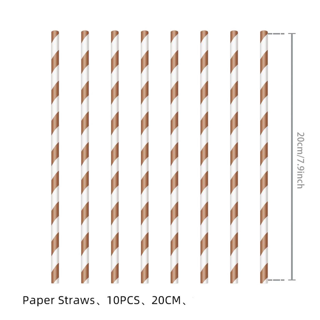Western Cowboy Themed Party Supplies: Brown Paper Plates, Napkins, and Tablecloth