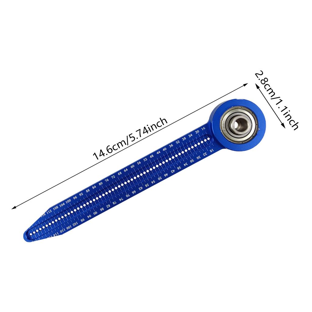 Woodworking Compass Scriber Portable Aluminum Woodworking Compass Tool Adjustable Drawing Ruler Circle Drawing Ruler