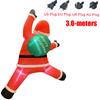 Giant Inflatable Christmas Decor LED Lighted LED Lighted Inflatable Climbing Santa  Outdoor Use