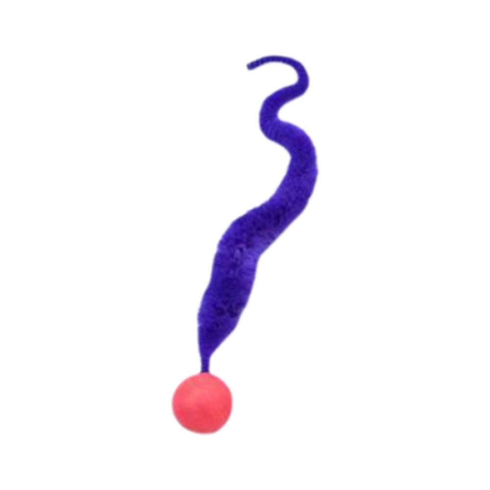 Kitten Interactive Toys Tickle Cat Colorful Bouncing Kitten Cat Playing Bite Pet Teasing Tail B K4Y0