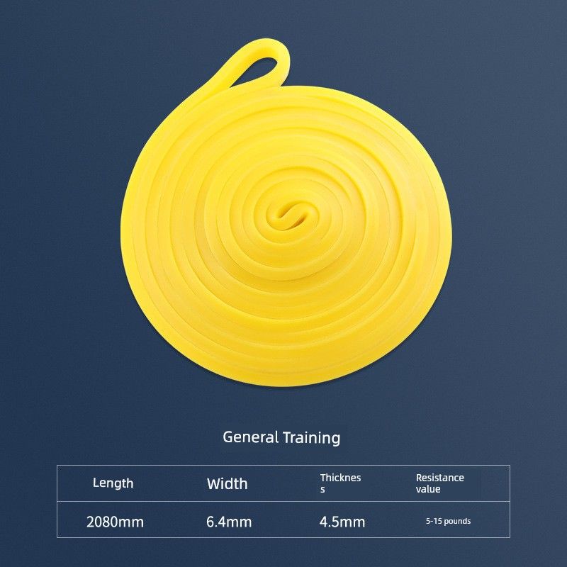 

2 Resistance Band TPE Elastic Band Pull-Ups Indoor Yoga Fitness Pull Rope Power Ring Pull Belt Exercise Resistance band TPE yellow (1)