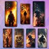 Fire Disaster Firefighter Case For Samsung S23,S25,S20,S10,S9,S21,S24,S22,Ultra,FE,Plus,Lite,Soft Silicone Black