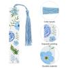 Cute Flower Acrylic Bookmarks Clear Floral Book Markers with Colorful Tassels for Women Kids Teacher Book Lovers 8 Style