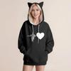 Women's Fashion Casual Long Sleeve  Hooded Sweatshirt Tops