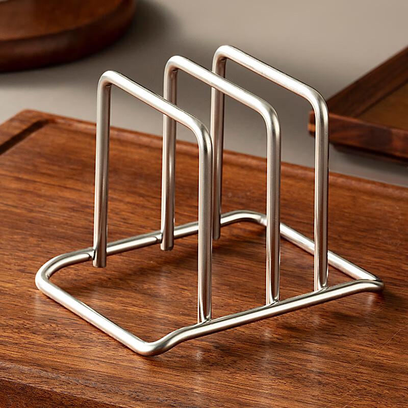 304 Stainless Steel Cutting Board Rack, Pot Lid And Chopping Board Storage Rack, Kitchen Multi-Functional Countertop Organizer Shelf