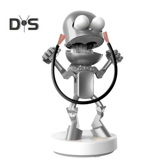 LED Night Light Cute Cartoon Robot Desk Lamp Dimmable Flicker Free USB Rechargeable Bedside Lamp Bedroom Decor