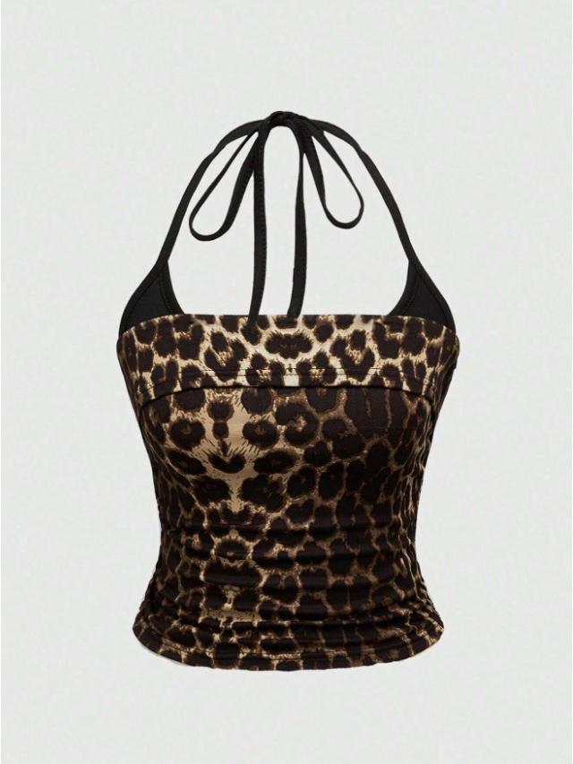 Y2K Spicy Girl Retro Wing Print Lace-up Bandeau Top