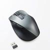 ELECOM Mouse Wireless M Size 5 Buttons (Equipped with Back and Forward Buttons) BlueLED Grip Gunmetal M-XGM10DBBK/EC