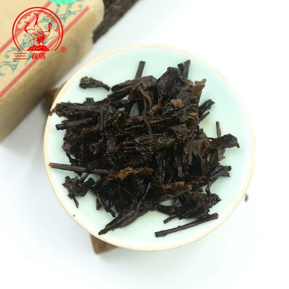 2014 Three Cranes Sanhe Liu Pao Tea 3208 Golden Flower Dark Tea China Tea 400g