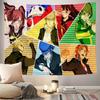 VIKAMA High Saturation Color High Definition Digital Printing Multi Person Anime Character Style Tapestry For Home Decoration