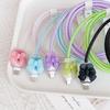 Wavy Bowknot Charger Protector for IPhone 17 16 15 18W 20W TPU Transparent Soft Protective Cable Cover Winder Kit RXQ12