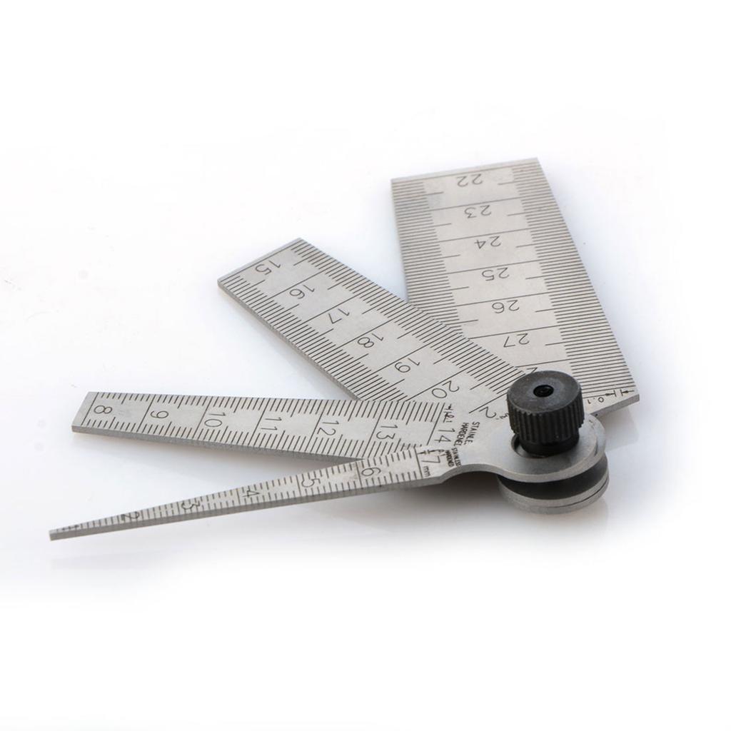 Taper Gage High Precision Stainless Steel Wedge Feeler Hole Taper Gauge Ruler Measuring Tool Portable Inspection Tool