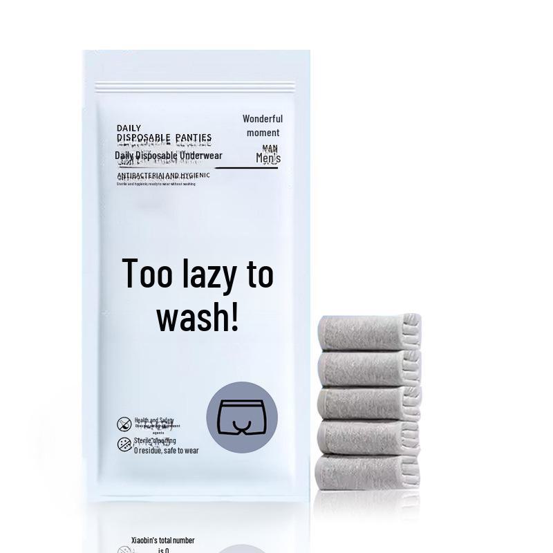 Convenient Sterilized Cotton Disposable Underwear for Travel & Daily Use - Men & Women