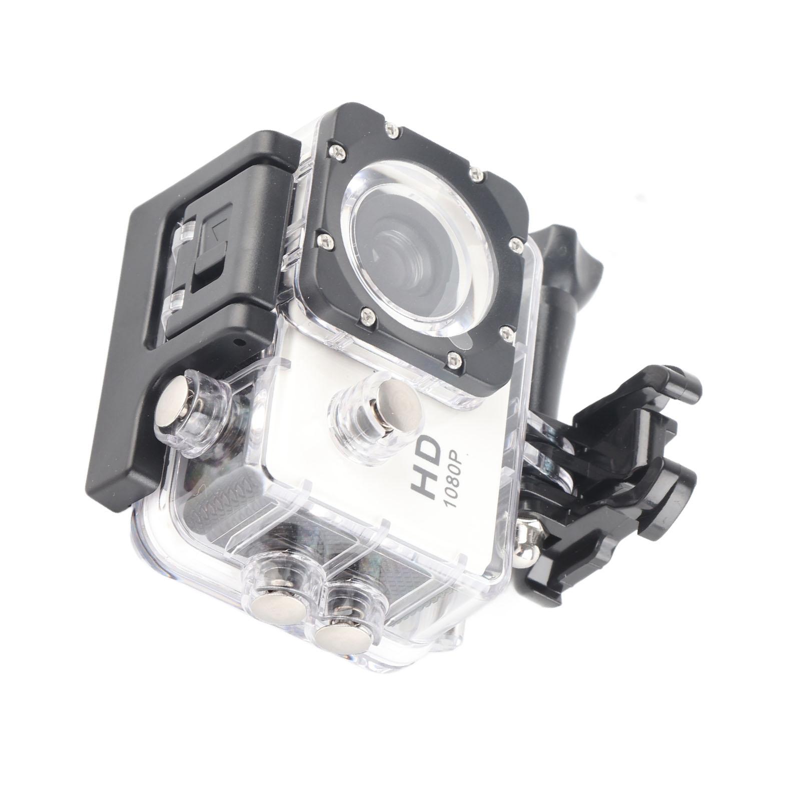 

K1080HD 12МП Підводна Водонепроникна Відеокамера Для Зйомки на Відкритому Повітрі, Велосипеді, Дайвінгу, Спортивна Екшн-камера Біла білий