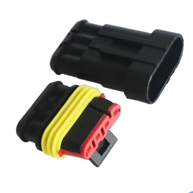 2 3 4 Pin Waterproof Electrical Wire Connector Car Truck Terminal Plug 15 Sets