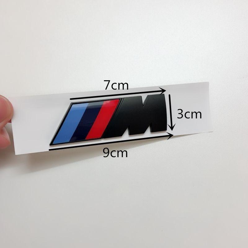 NAZF2 For BMW 1 3 5 7 Series M Performance Emblem M3 M5 X1 X3 X5 X6 E46 E36 Rear Luggage Compartment Logo Sticker Metal Sticker M Logo