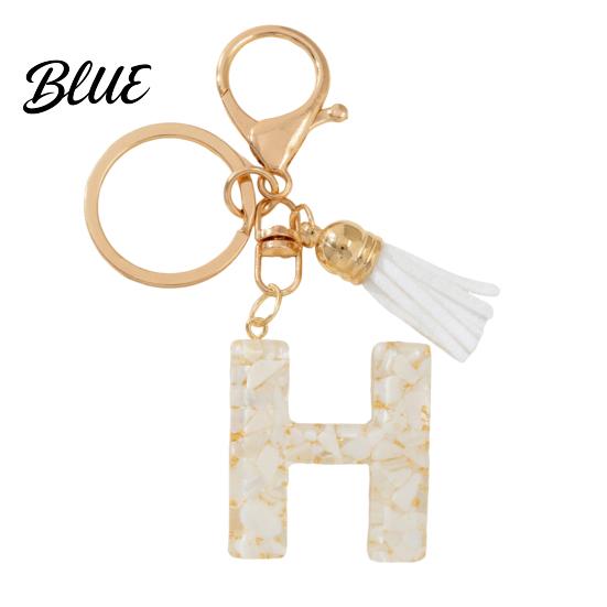 Key Holder For Backpack Keychain Pendant Letter A-Z Charm with Tassel