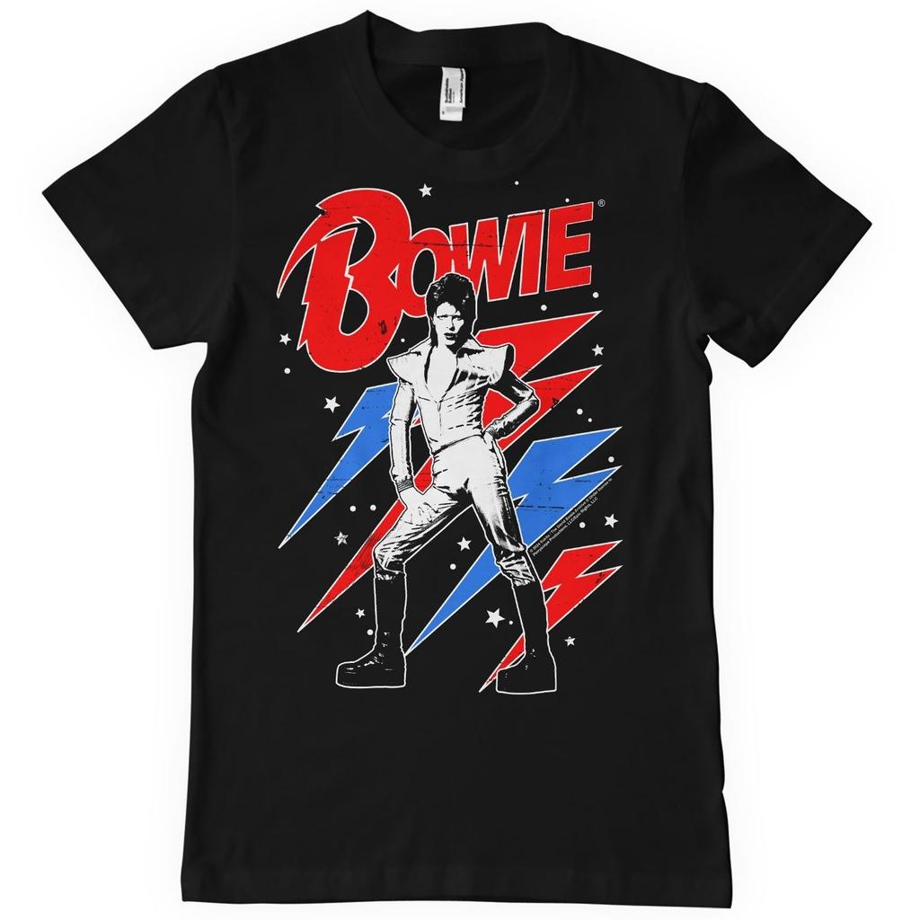 David Bowie Men's T-Shirt Lightning Officially Licensed-
