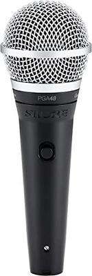 SHURE Dynamic Vocal Microphone: Cardioid/Switched/No Cable Included PGA48-LC-J Black [Domestic Genuine Product/2-Year Manufacturer's Warranty]
