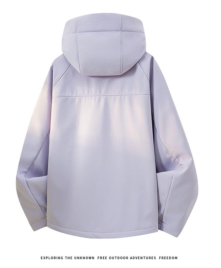 Jacquard Hooded Soft Shell Jacket: New Style for Men & Women - Quality Outdoor Wear