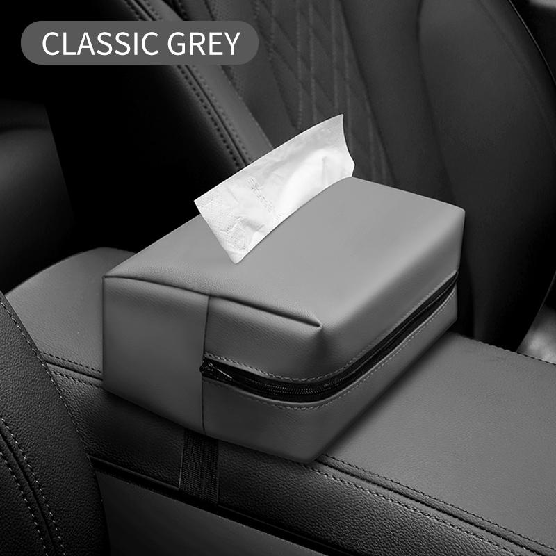 Chair back hanging car interior decoration supplies leather tissue box creative car supplies tissue cover drawer box tissue bag