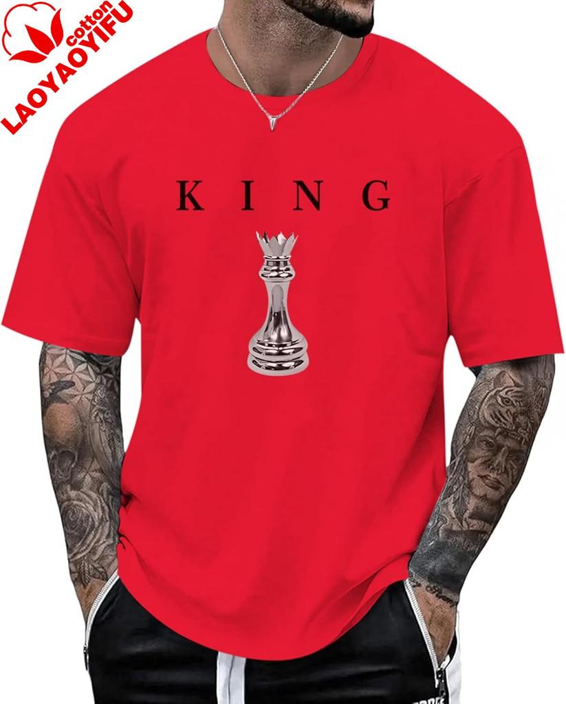Unisexs King Chess Shirt Graphic Tees Designer Printed T Shirts for Unisex Urban Letter TShirt Streetwear Vintage Plus Size Tops