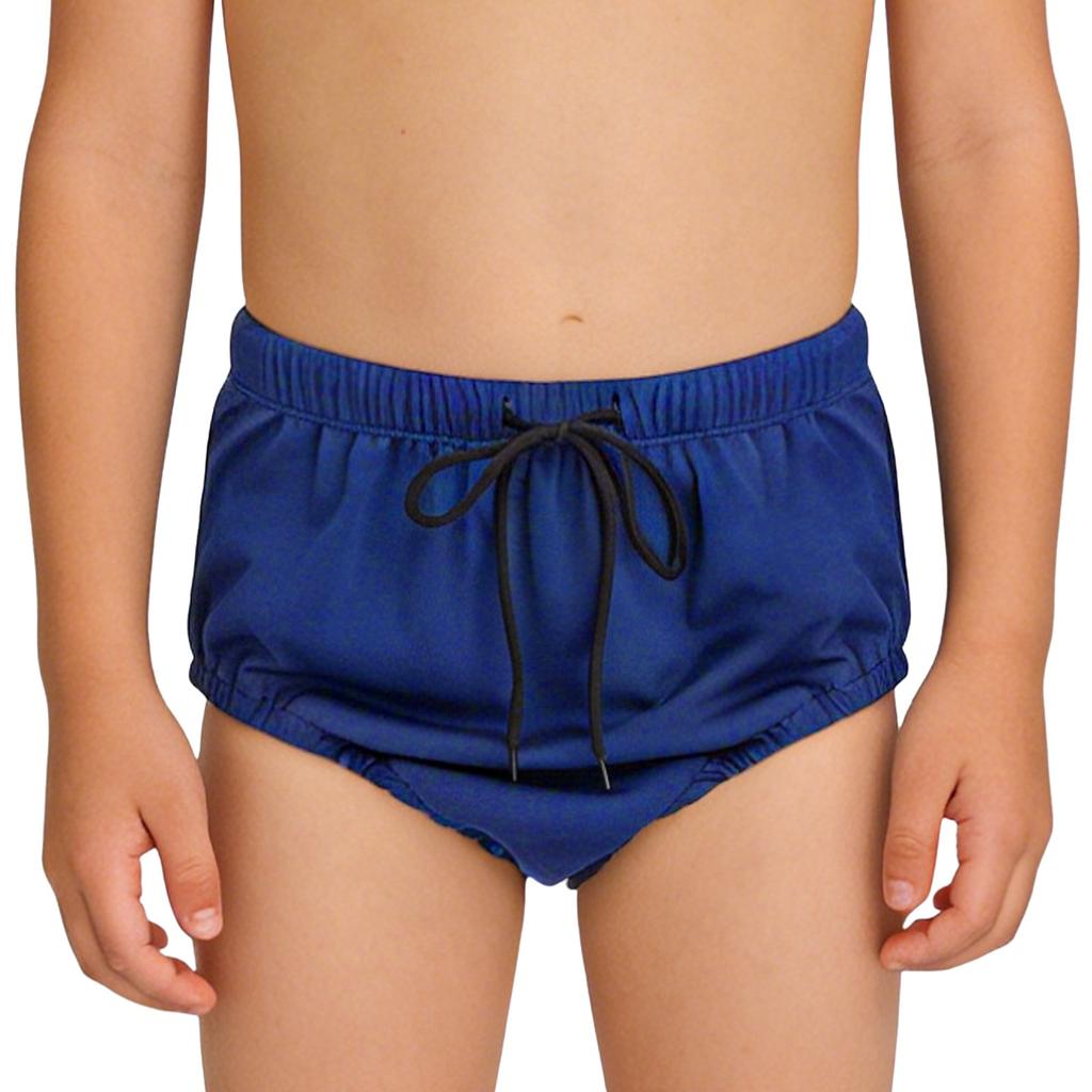 Children‘s Adaptive Swimwear Reusable Washable Swimsuit Diaper Cover with Drawstring Elastic Waist for Pool Beach