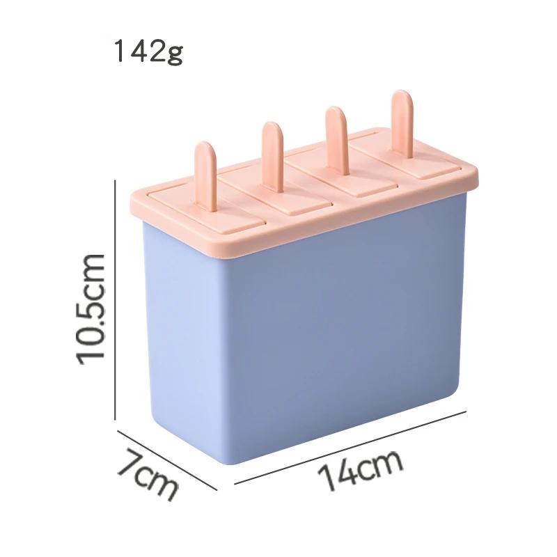 DIY Popsicle/Sorbet Mold Food Grade Household Popsicle Making Frozen Ice Box Abrasive Tools with Lid Homemade Ice Cream Artifact