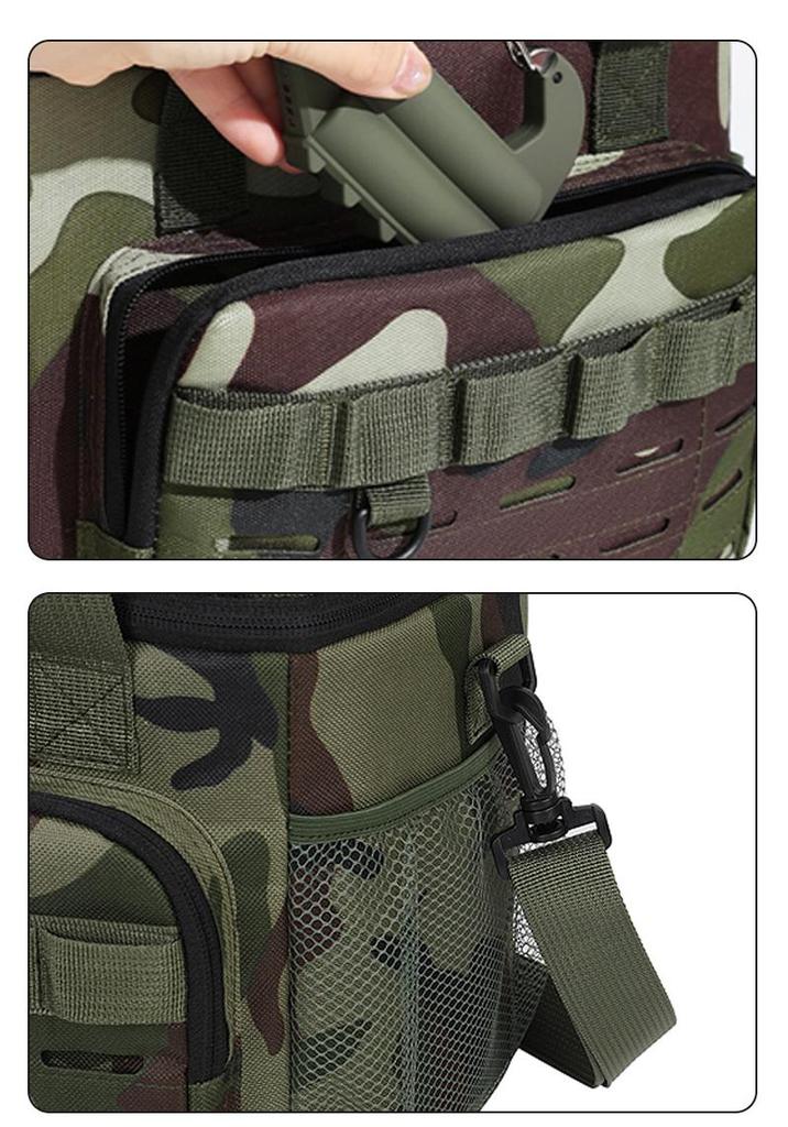 Camouflage Double-Layer Insulated Picnic & Camping Bag - Large Capacity Crossbody Thermos Bag